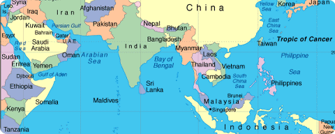 map of east asia